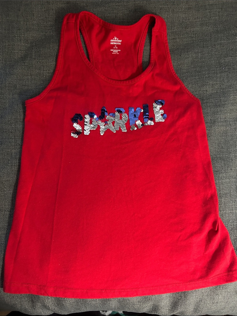 Circo Red Sequin 'Sparkle' Tank Top for Kids